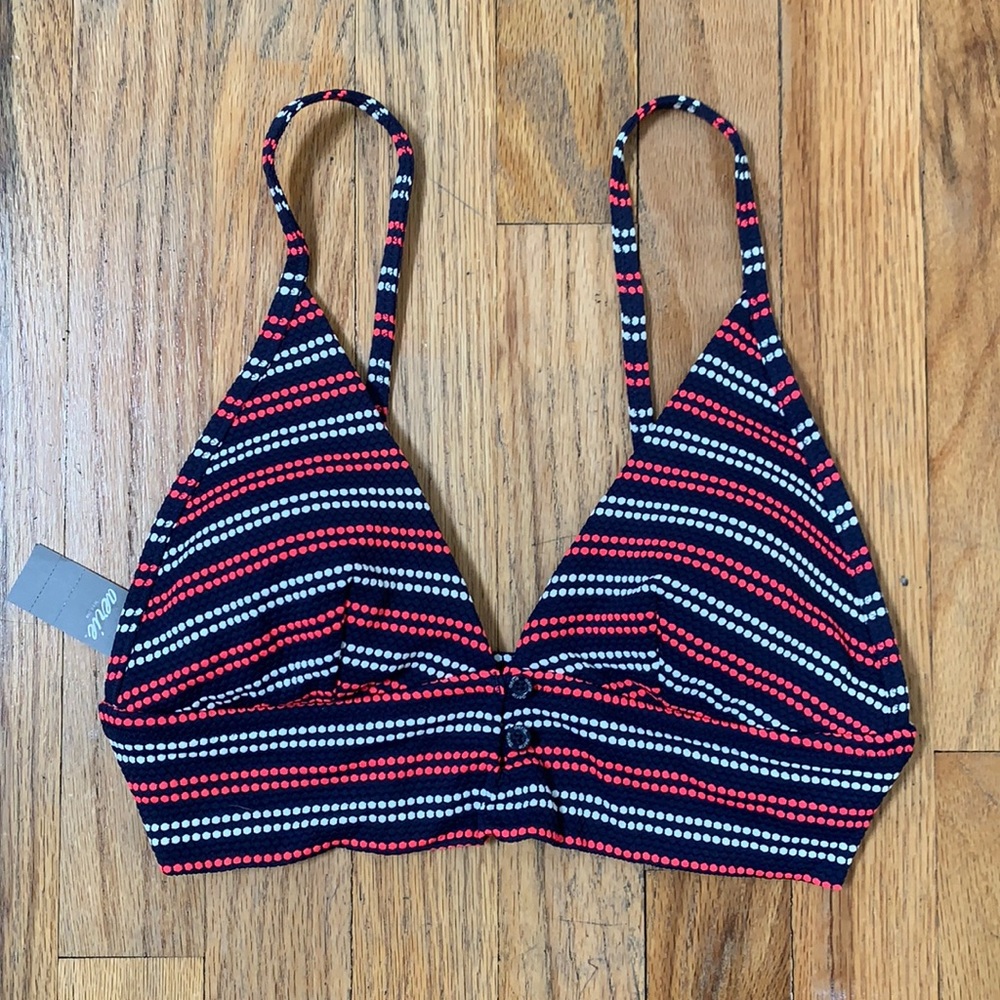 Aerie Red White and Blue Bikini Top NWT